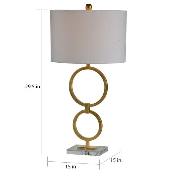 Strick & Bolton Briosco Gold Crystal Table Lamp