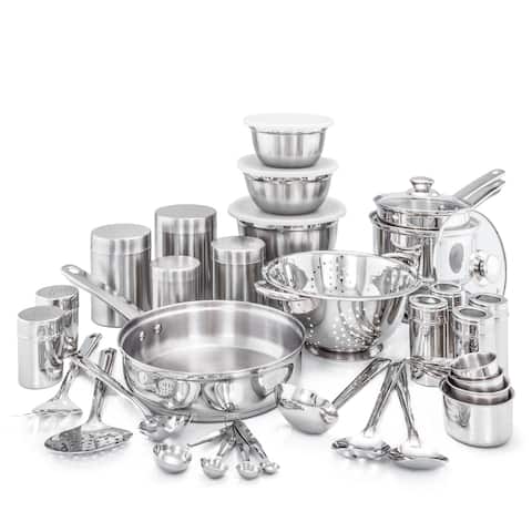 36 Pc. Kitchen in a Box Stainless Steel Cookware Set