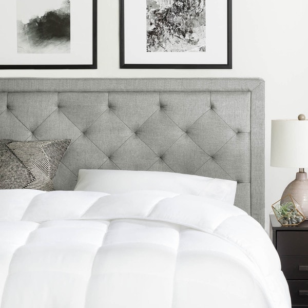 BROOKSIDE Upholstered Headboard with Diamond Tufting - Free Shipping ...