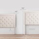 BROOKSIDE Upholstered Headboard with Diamond Tufting - Thumbnail 17