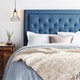 preview thumbnail 4 of 28, Brookside Upholstered Headboard with Diamond Tufting Navy - Full