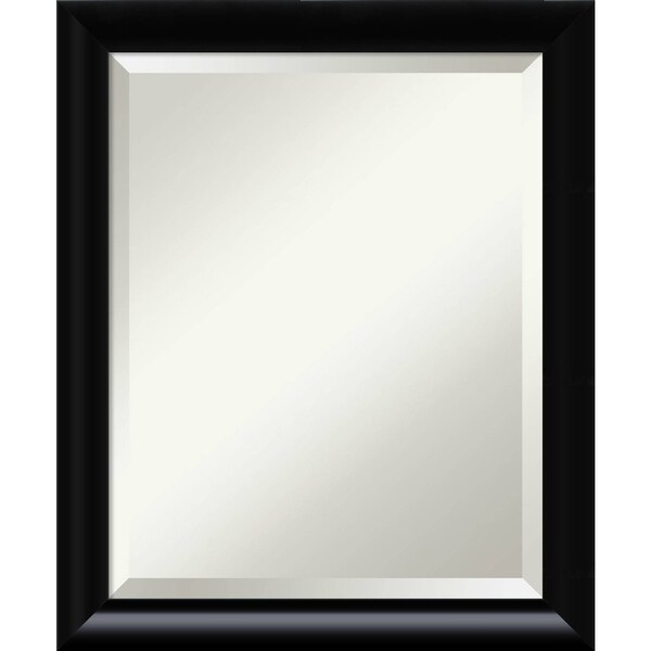 Bathroom Mirror Medium, Steinway Black Scoop