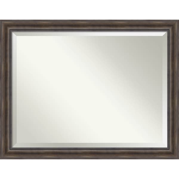 Shop Bathroom Mirror Oversize Large, Rustic Pine 46 x 36inch On Sale