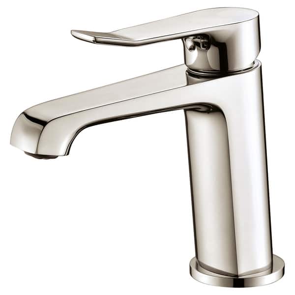 Dawn Brushed Nickel Single Lever Standard Pull Up Drain With Lift Rod Lavatory Faucet
