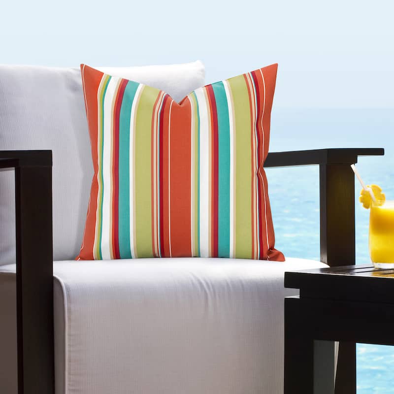 Sis Covers Solarium Striped Indoor/ Outdoor Accent Pillow