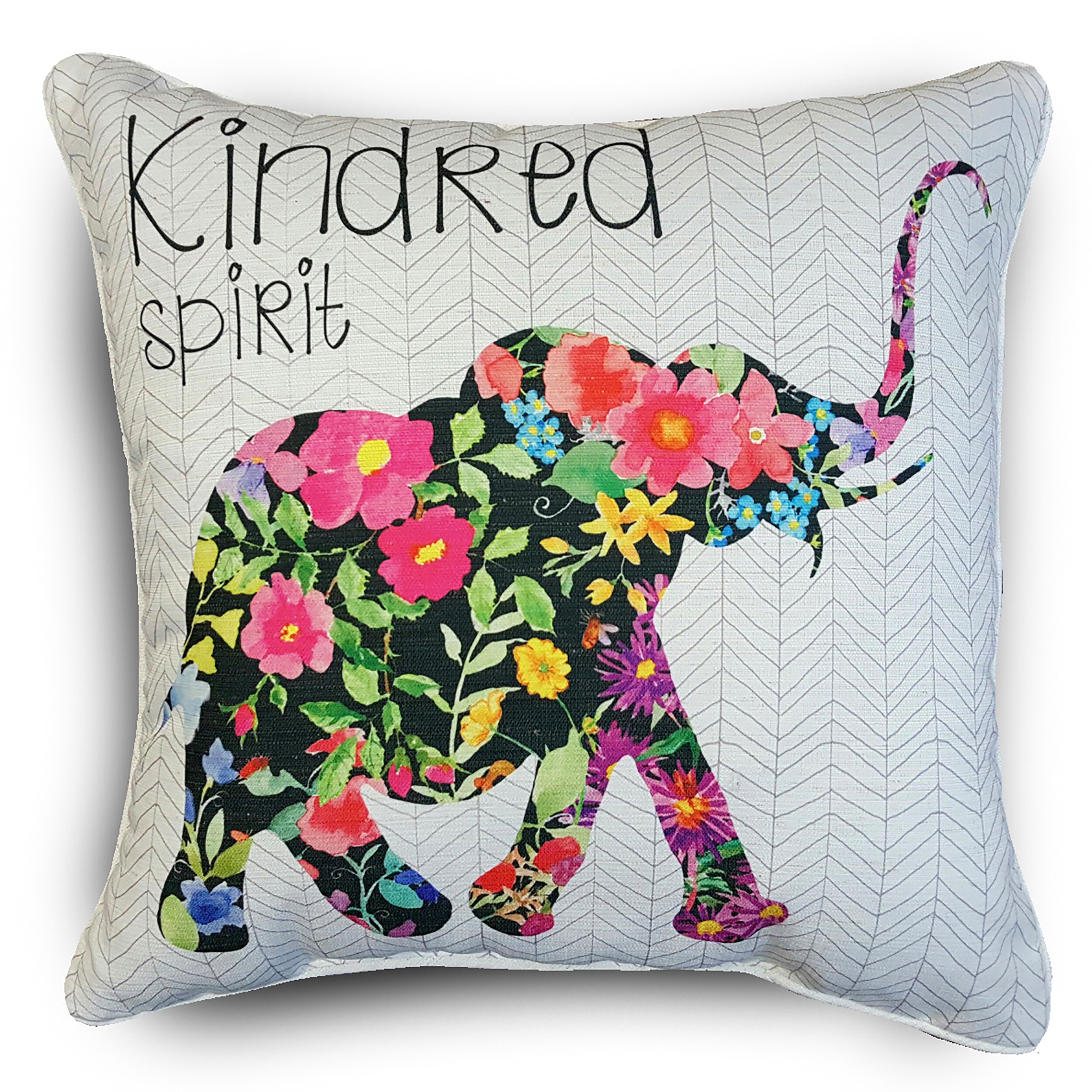 elephant print throw pillows