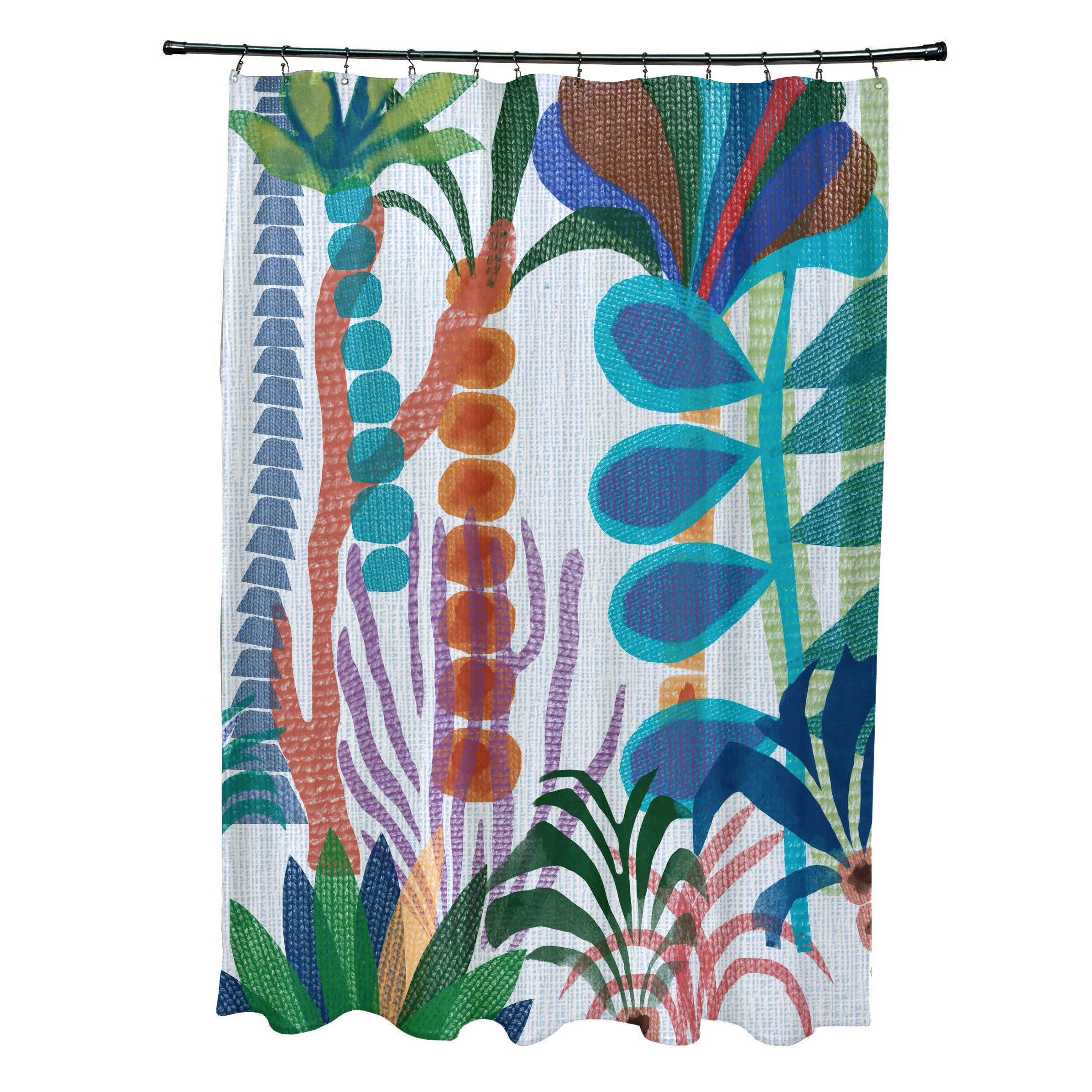 Tropical Jungle Green Plants Parrots Fabric Shower Curtain Hooks Bathroom Mat Tropical Jungle Green Plants Parrots Fabric Shower Curtain Hooks Bathroom Mat