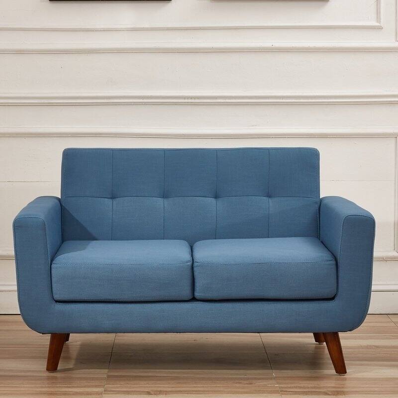 US Pride Furniture Grace Rainbeau Tufted Upholstered Living Room Sofa and Loveseat (Set of 2)