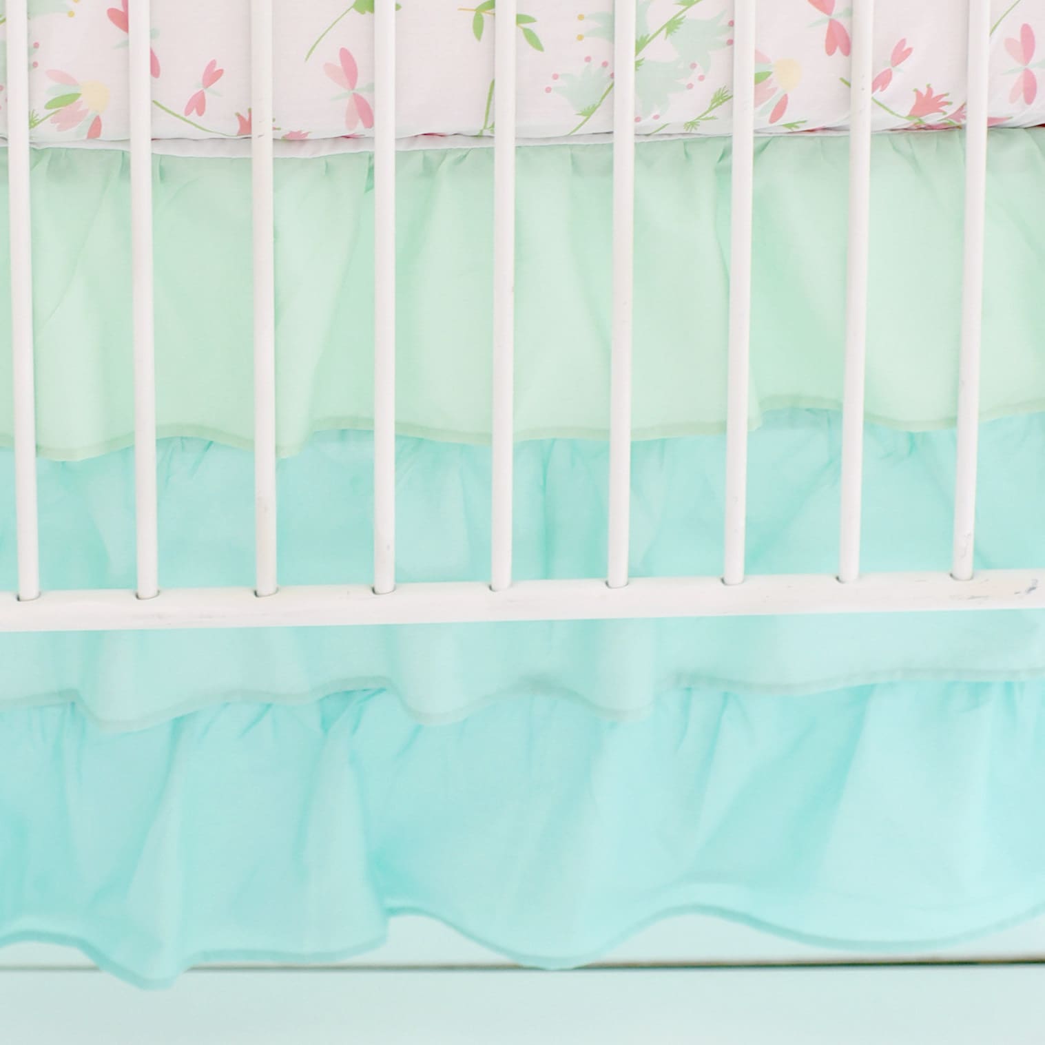 Shop My Baby Sam Ombre Mint Ruffled Nursery Skirt Free Shipping