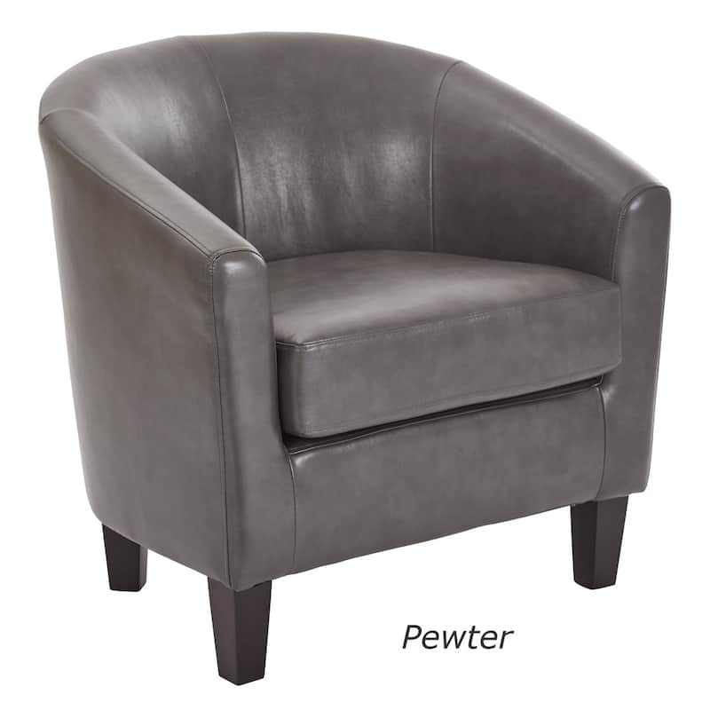 Ethan Fabric Tub Chair with Dark Espresso Wood Legs