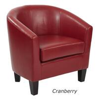 Ethan Fabric Tub Chair with Dark Espresso Wood Legs