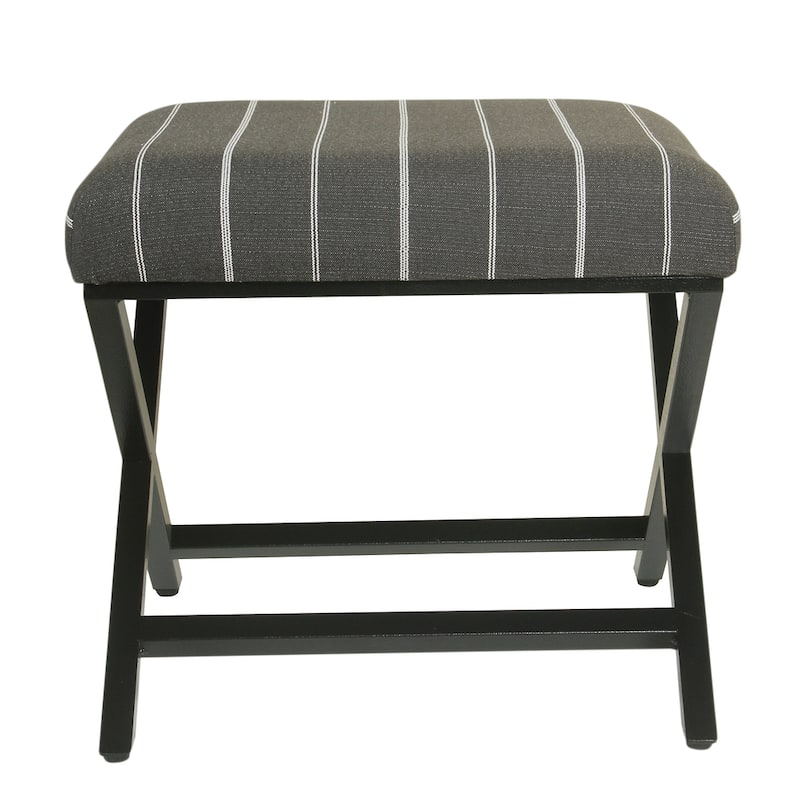 Porch & Den Boucher Modern Metal X-base Square Ottoman