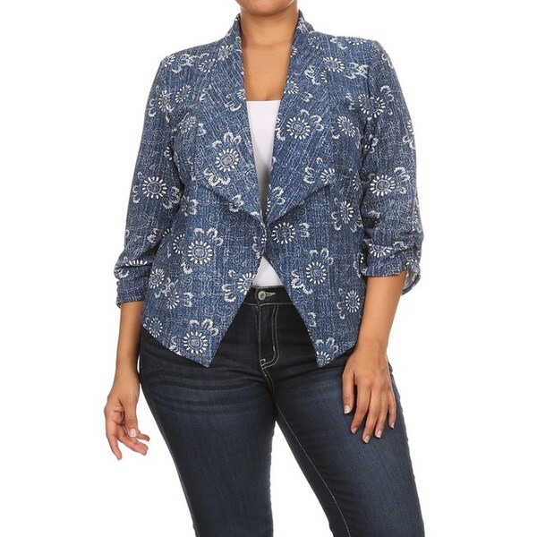 womens plus blazer jacket