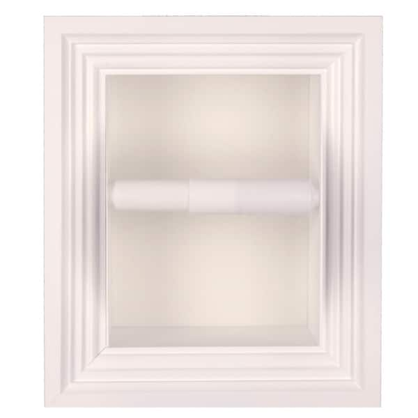 Solid Wood Recessed In Wall Bathroom Toilet Paper Holder Multiple Finishes Overstock 15630974