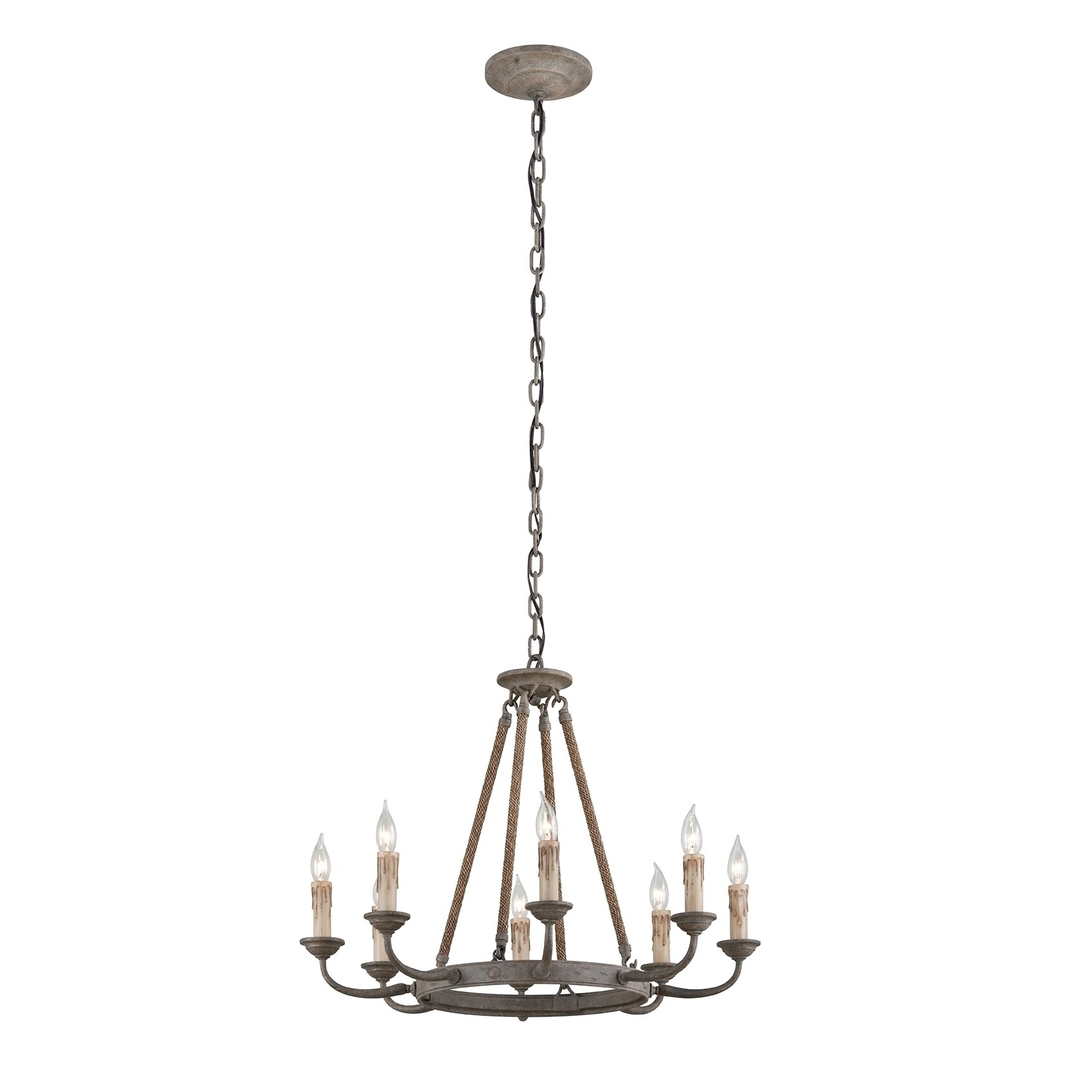 Cyrano 8-light Earthen Bronze Chandelier (Earthen Bronze) - Chandeliers For Bedrooms by Overstock.com
