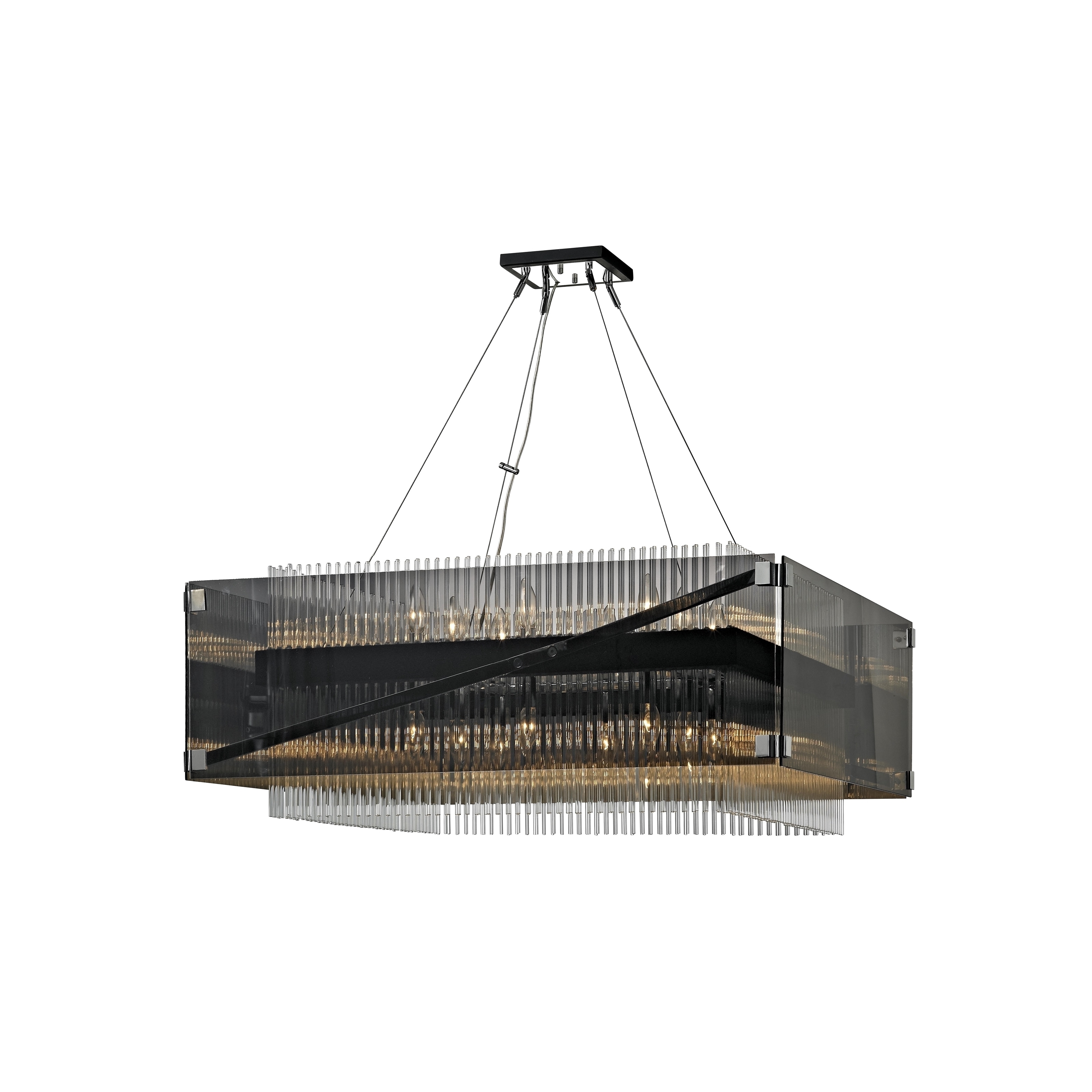 Troy Lighting Apollo 16-light Dark Bronze/Polished Chrome 34-inch Chandelier (Dark Bronze, Polished Chrome) - Chandeliers For Bedrooms by Overstock.com