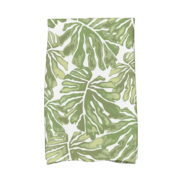 Shop Palm Leaves Floral Print Kitchen Towels Ships To Canada