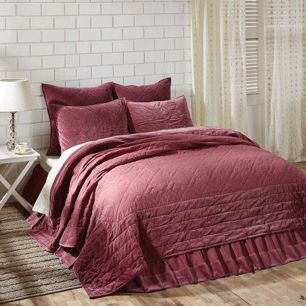 Shop Farmhouse Bedding VHC Eleanor Quilt Cotton Solid ...