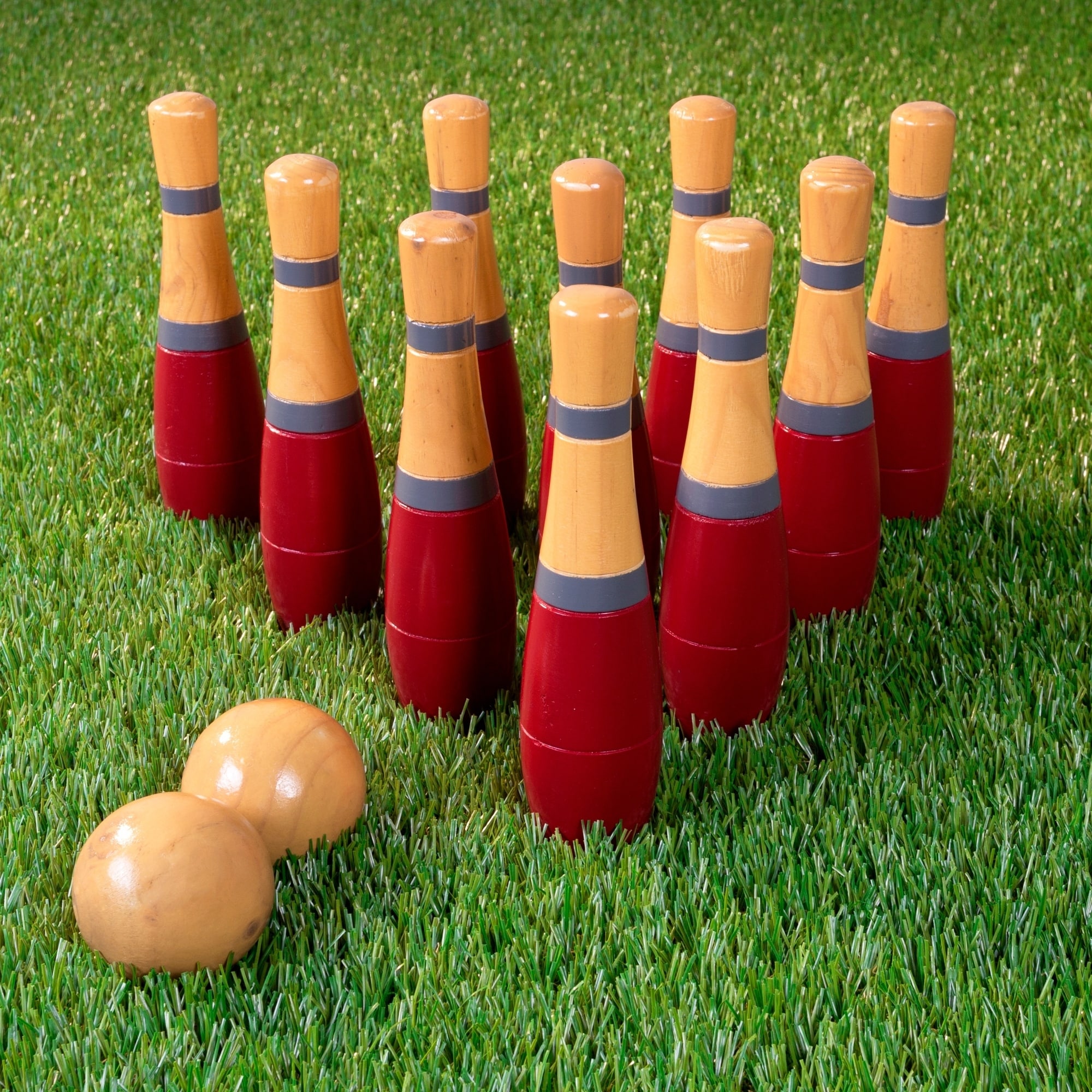 Lawn Bowling, 8 inch Wooden Lawn Game by Hey! Play! - Bed Bath and Beyond