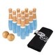 preview thumbnail 4 of 36, Lawn Bowling, 8 inch Wooden Lawn Game by Hey! Play! Blue/White