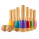preview thumbnail 4 of 5, Hey! Play! 9.5-inch Wooden Multicolored Pin Lawn Bowling - Multi-color - 9.5 Inches