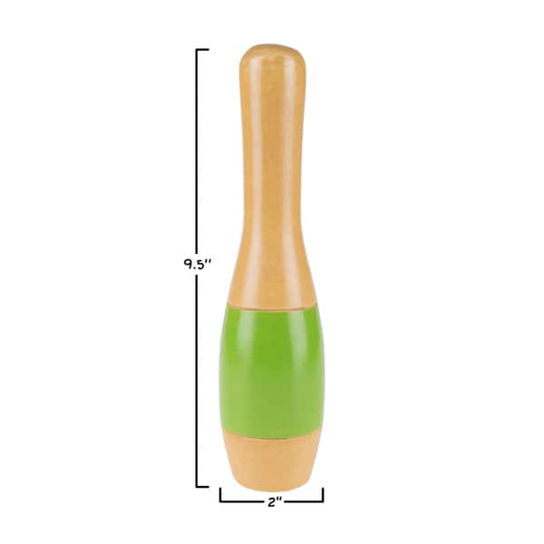 Hey! Play! 9.5-inch Wooden Multicolored Pin Lawn Bowling - Multi-color - 9.5 Inches