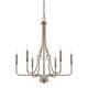 preview thumbnail 1 of 0, Dawson 6-light Aged Brass Chandelier