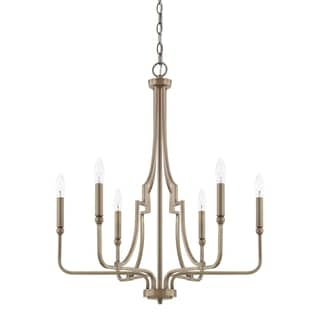 Dawson 6-light Aged Brass Chandelier