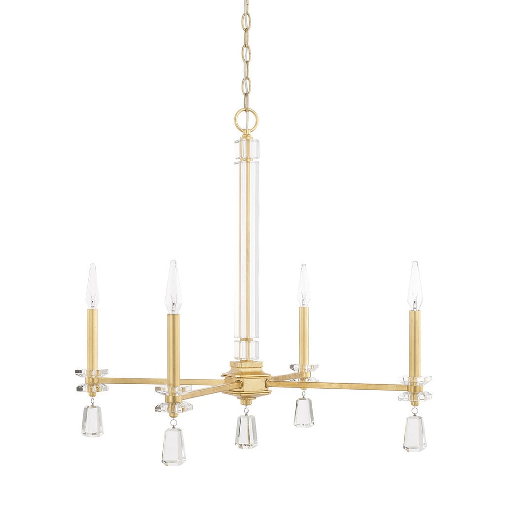 Capital Lighting Milan Collection 4-light Capital Gold Chandelier - Chandeliers For Bedrooms by Overstock.com