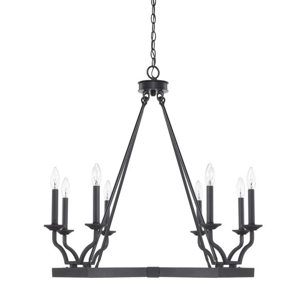 Capital Lighting Ravenwood Collection 8 Light Black Iron Capital Lighting Ravenwood Collection 8 Light Black Iron Chandelier