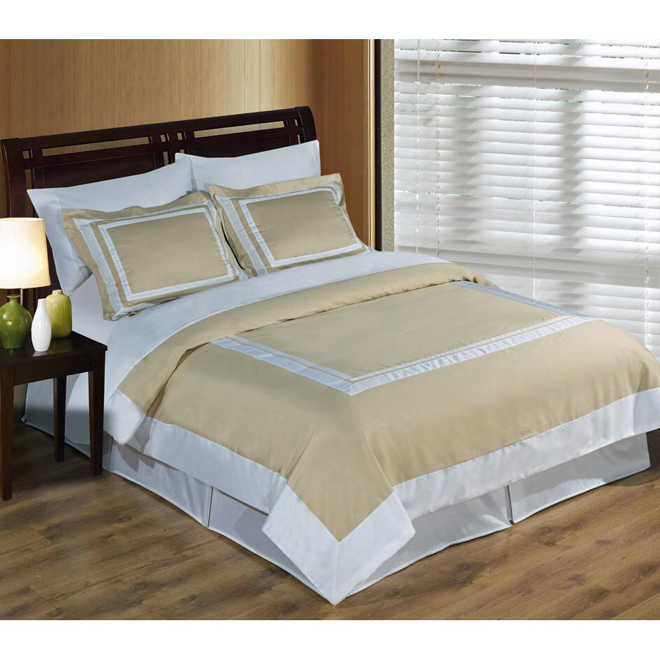 Shop Hotel 100 Percent Cotton Linen White Duvet Cover Set