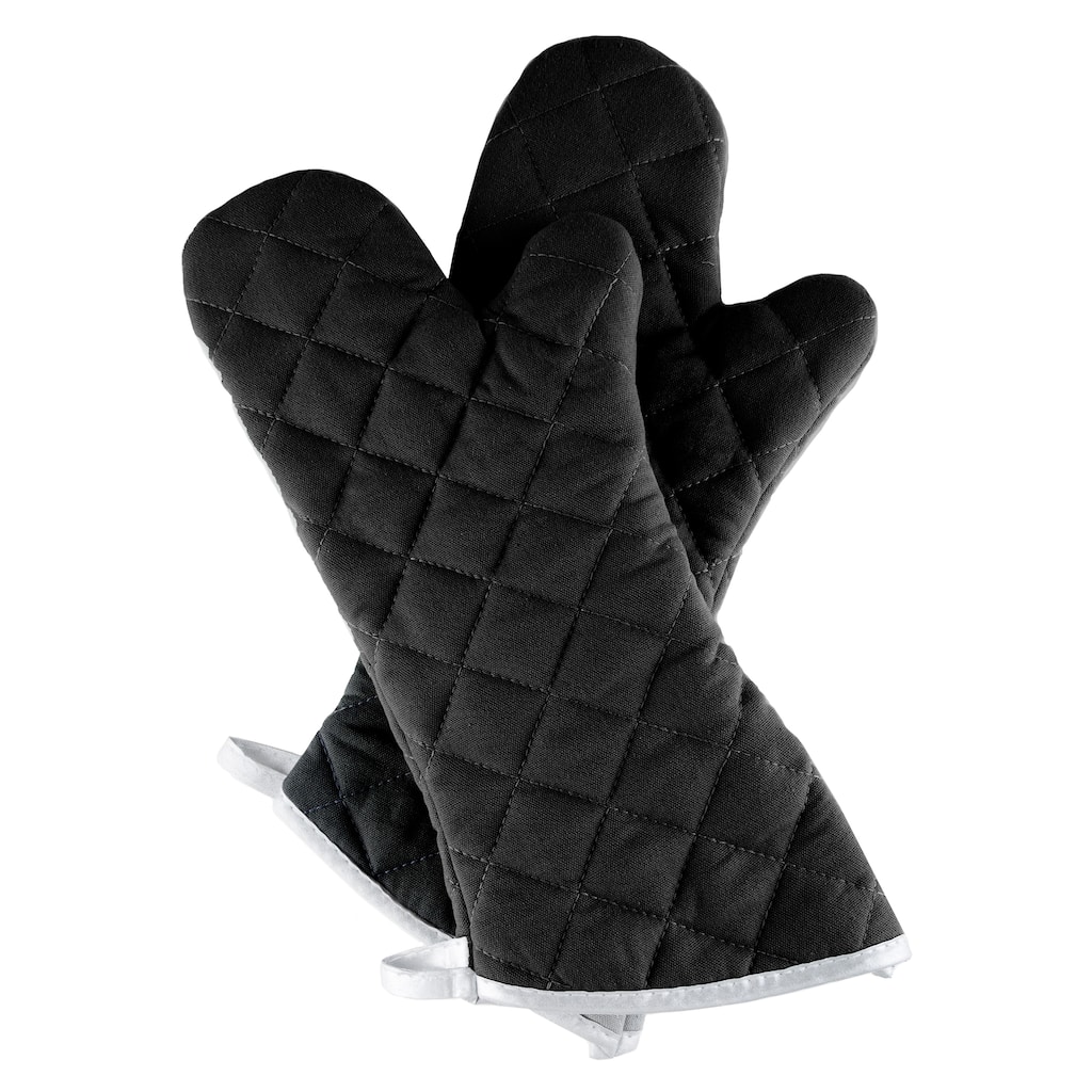 Oven Mitts, Set of 2 Oversized Quilted Mittens, Flame and Heat Resistant By Windsor Home
