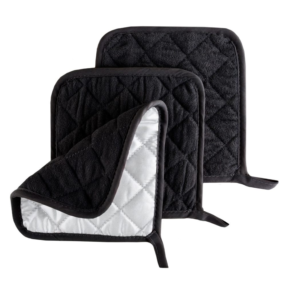 Pot Holder Set, 3 Piece Set Of Heat Resistant Quilted Cotton Pot Holders By  Windsor Home - On Sale - Bed Bath & Beyond - 15635908