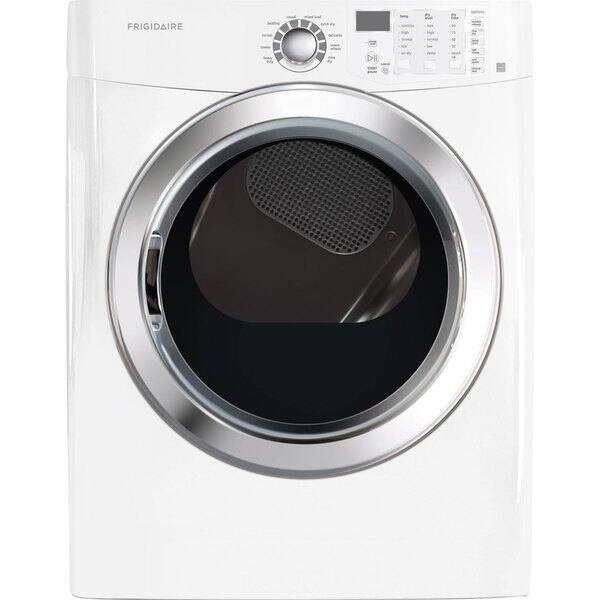 slide 1 of 1, Frigidaire FFSG5115PW 27" Freestanding Front Load Gas Dryer