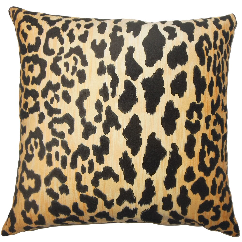 feather print throw pillows