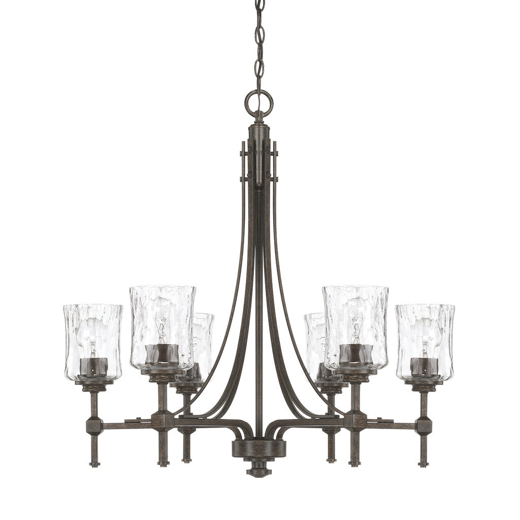 Capital Lighting Porter Collection 6-light Renaissance Brown Chandelier - Chandeliers For Bedrooms by Overstock.com
