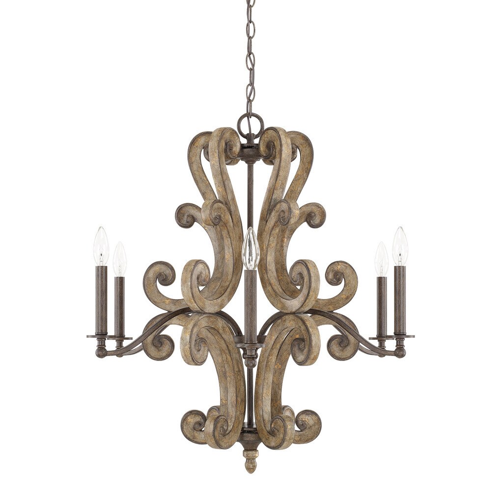 Capital Lighting Renaissance Collection 6-light Renaissance Chandelier - Chandeliers For Bedrooms by Overstock.com