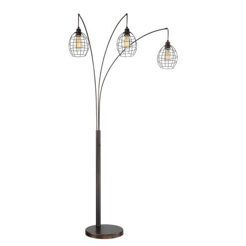 Lite Source 3-Light Kaden Arch Lamp