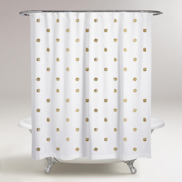 Oliver Gal I See Polka Dots Shower Curtain Multi On Oliver Gal X27 I See Polka Dots Shower Curtain