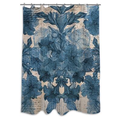 Oliver Gal 'Lost Love Letters' Shower Curtain