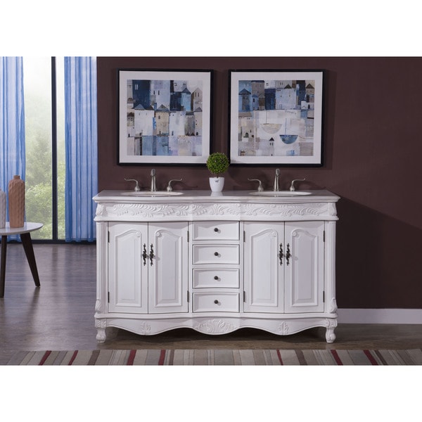 Elegant Lighting Windsor 60 Inch Double Bathroom Vanity Free Elegant Lighting Windsor 60 Inch Double Bathroom Vanity