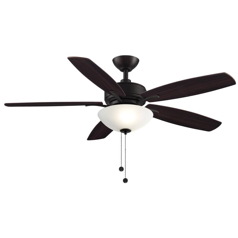 Fanimation Aire Deluxe 52 inch Indoor Ceiling Fan with LED Bowl Light Kit - Dark Bronze