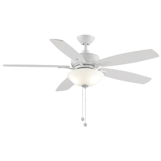 Fanimation Aire Deluxe 52 inch Indoor Ceiling Fan with LED Bowl Light Kit - Matte White