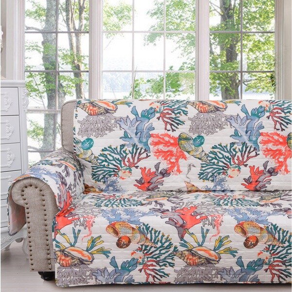 Shop Porch & Den Gwinn Coastal Sofa Furniture Protector ...