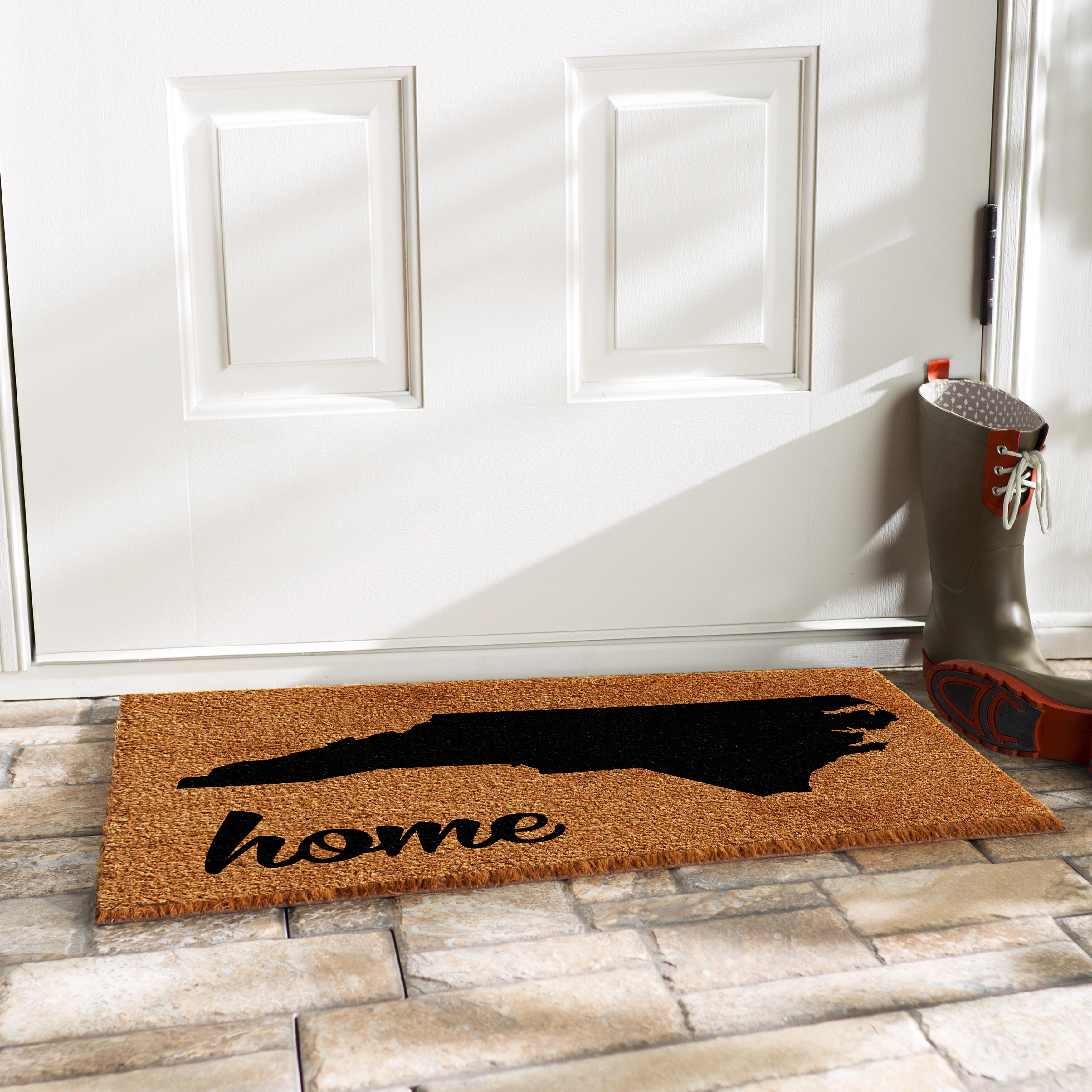 Indoor and Outdoor Use US Home State Details about   North Carolina Neoprene Non-Slip Doormat 