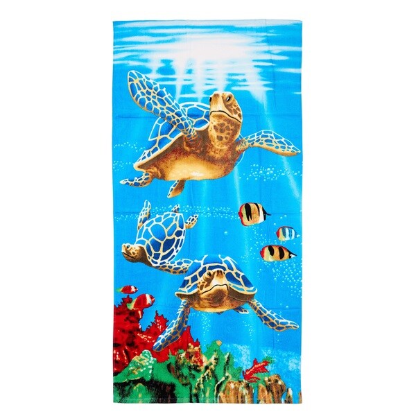 De Moocci Sea Turtles Printed Beach Towel