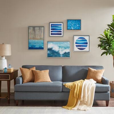 Madison Park Water Tide Blue 5 Piece Gallery Set