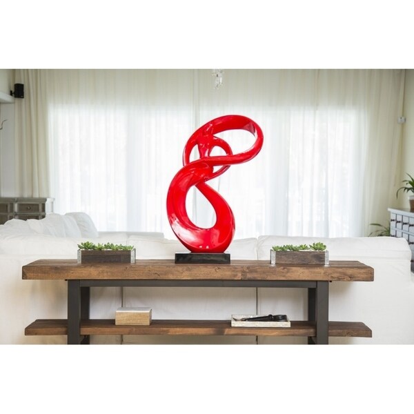 Finesse Decor // Lady Roll Resin Sculpture - Overstock - 15647996