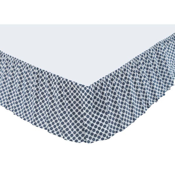 Mariposa Indigo Bed Skirt