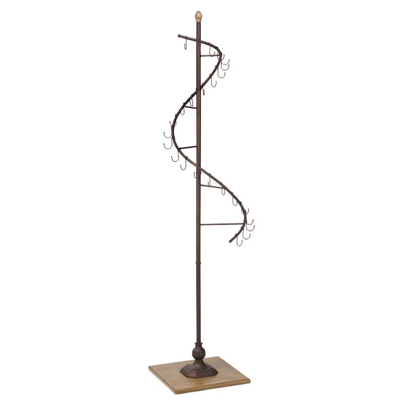 Metal Bronze 72-inch Spiral Purse Tree